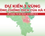 Infographic: Hà Nội phân 3 vùng chống dịch ra sao?