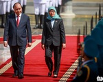 Chủ tịch nước đón và hội đàm Tổng thống Singapore thăm cấp nhà nước Việt Nam