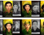 Nhóm bạn trẻ phục dựng ảnh chân dung 13 liệt sĩ Truông Bồn