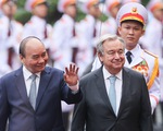 Chủ tịch nước đón và hội đàm với Tổng thư ký Liên Hiệp Quốc Antonio Guterres