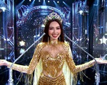 Thú vị Hoa hậu Thùy Tiên phát biểu kết thúc nhiệm kỳ bằng 4 thứ tiếng