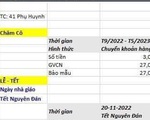 Bảng thu 