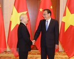 Tổng bí thư Nguyễn Phú Trọng hội kiến Thủ tướng Trung Quốc Lý Khắc Cường