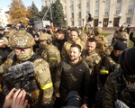 Tổng thống Zelensky tới Kherson: 