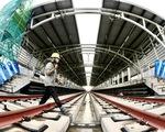 Cận cảnh nhà ga Khu công nghệ cao của tuyến metro số 1 sắp hoàn thành