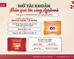 Được tặng sổ tiết kiệm, tiền mặt khi mở tài khoản tại Agribank