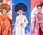 Hoa hậu Thùy Tiên, Bảo Ngọc, Mai Phương, Thiên Ân trình diễn áo dài tại Thái Lan