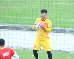 Thủ môn Văn Toản trở lại tập luyện cùng U23 Việt Nam chuẩn bị cho SEA Games 31