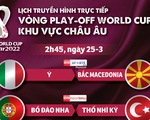 Lịch trực tiếp bán kết play-off tranh vé dự World Cup 2022 khu vực châu Âu