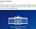 Tổng thống Biden hoan nghênh VinFast xây nhà máy sản xuất ô tô điện ở Mỹ