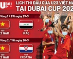 Lịch thi đấu của tuyển U23 Việt Nam tại Dubai Cup 2022