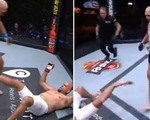Đá mạnh chân đối thủ, võ sĩ MMA bị gãy chân đáng sợ