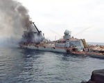 The image is said to be Russia's flagship Moscow before it sank