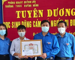 Tuyên dương nam sinh cứu em nhỏ đuối nước ở hồ sen