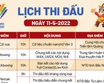 Lịch thi đấu SEA Games 31 ngày 11-5: Nhiều môn thi đấu hấp dẫn