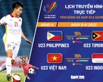 Lịch trực tiếp bóng đá nam SEA Games 31: U23 Việt Nam - U23 Indonesia