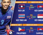 Lịch trực tiếp SEA Games 31: U23 Thái Lan - U23 Singapore