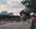 Sở Giao thông vận tải Hà Nội chỉ đạo nóng vụ đường Vũ Tông Phan sụt lún dài 23m