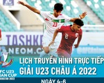 Lịch trực tiếp Giải U23 châu Á 2022 ngày 4-6: Úc, Iran, Iraq, Qatar thi đấu