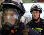 Diễn tập tình huống chữa cháy khó nhất trên metro Cát Linh - Hà Đông