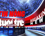 Pa nô tuyên truyền ở Trường đại học Kinh doanh và Công nghệ có hình cờ Trung Quốc