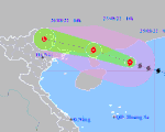 Chiều nay 25-8, bão số 3 cách Móng Cái 230km, Bắc Bộ mưa lớn, có nơi trên 250mm