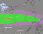 Bão Noru tăng lên cấp 14, giật cấp 17, di chuyển rất nhanh