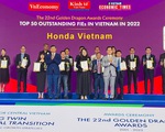 Honda Việt Nam tiếp tục nhận giải thưởng Rồng Vàng trong năm 2023