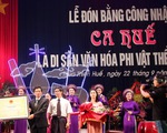 Ca Huế nhận bằng Di sản văn hóa phi vật thể quốc gia