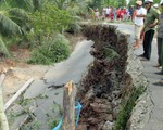 Đường bờ bao vườn quốc gia U Minh Thượng sạt lở