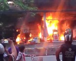 Cháy cây xăng trên đường Quang Trung, TP.HCM