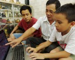 Cha làm phần mềm học chữ tặng con