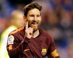 ​Messi lập hat-trick, Barcelona vô địch trước 4 vòng đấu