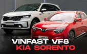 VinFast VF8 đấu Kia Sorento: Cuộc chiến SUV Việt - Hàn tầm giá 1,2 tỉ đồng