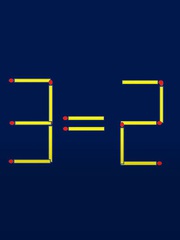 Di chuyển một que diêm để 1-3=2 thành phép tính đúng