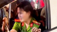 Video: Nữ thiếu tá công an say xỉn lái xe gây tai nạn bị phạt 46 triệu đồng