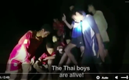Những hình ảnh đầu tiên và lời 'cảm ơn' của đội bóng Thái Lan mất tích