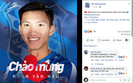 SC Heerenveen thông báo chào mừng Văn Hậu bằng tiếng Việt