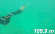 Video: Lặn dài 202m trong một lần thở để lập kỷ lục Guinness thế giới