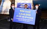 Việt Nam tiếp nhận 1,54 triệu liều vắc xin AstraZeneca từ Chính phủ Nhật Bản