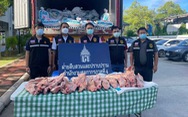 Thái Lan 'tuyên chiến' với thịt lợn nhập lậu