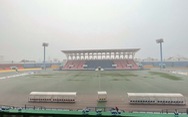 Sân Cẩm Phả ngập, trận nữ Myanmar - Lào phải dời giờ thi đấu