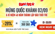 Mừng Quốc khánh 2-9, giảm 29% khi đăng ký thành viên Tuổi Trẻ Sao