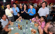 Hàng ngàn người dân Bàu Bàng đến với Phở yêu thương sau cơn mưa chiều