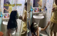 Cô gái đắp mặt nạ nổi đóa vì bị bạn tát