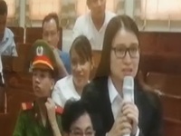 Clip diễn viên Quỳnh Tứ lại khóc nức nở tại phiên tòa OceanBank