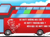 Xe buýt thoáng nóc, không mái che thì cứ gọi xe buýt mui trần đi!