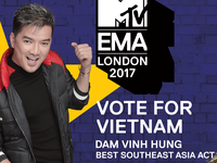 Đàm Vĩnh Hưng vào cuộc chiến giành ngôi vị tại MTV EMA 2017