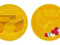 Singapore phát hành huy hiệu kỷ niệm thượng đỉnh Mỹ - Triều