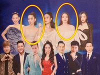 Tranh cãi vị trí của Hồ Ngọc Hà, Lệ Quyên trên poster show cộng đồng sao lạ quá!